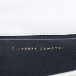 Pre Owned حقيبة كلتش جوسيبي زانوتي جلد أبيض مزدوج نولا