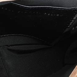 Pre Owned Giuseppe Zanotti Aqua Blue Embossed Leather Chain Top Handle Bag