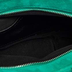 Pre Owned Giuseppe Zanotti Green Suede Clutch