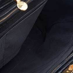 Giuseppe Zanotti Black Croc Embossed Leather Tote