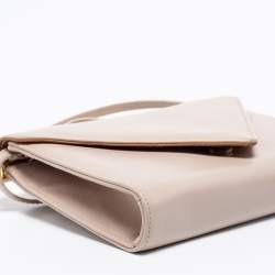 Pre Owned Giuseppe Zanotti Beige Leather Envelope Flap Crossbody Bag