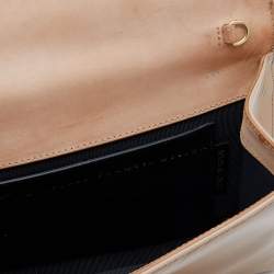 Giuseppe Zanotti Beige Leather Envelope Clutch