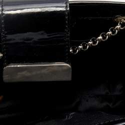 Giuseppe Zanotti Multicolor Sequin and Patent Leather Chain Clutch