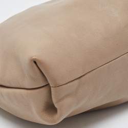 Pre Owned Giuseppe Zanotti Beige Leather Oversized Clutch