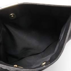 Giuseppe Zanotti Black Grained Leather Oversized Clutch