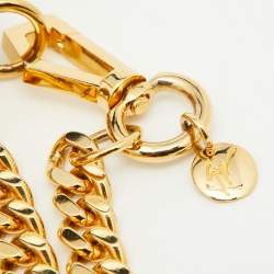 Giuseppe Zanotti Beige Leather Chain Wristlet Clutch