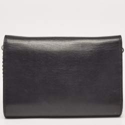 Giuseppe Zanotti Black Leather Logo Crossbody Bag