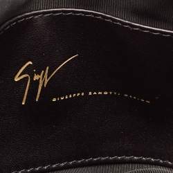 Pre Owned Giuseppe Zanotti Velvet and Leather Zip Pouch