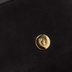 Giuseppe Zanotti Black Suede Diwali Motif Jaya Chain Clutch