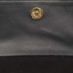 Giuseppe Zanotti Black Suede Diwali Motif Jaya Chain Clutch