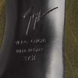 Giuseppe Zanotti Green Nubuck Ankle Boots Size 37.5
