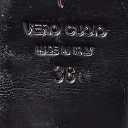 مملوكة مسبقًا Giuseppe Zanotti Black Suede Strappy Flat Sandals Size 38