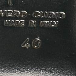 مملوكة مسبقًا Giuseppe Zanotti Black Suede Embellished Pointed Toe Pumps Size 40