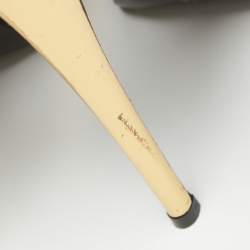 Pre Owned Giuseppe Zanotti Black Croc Embossed Peep Toe Pumps Size 38