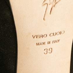 مملوكة مسبقًا Giuseppe Zanotti Black Suede Over The Knee Boots Size 39