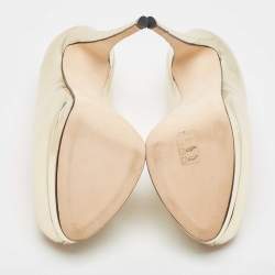Giuseppe Zanotti Gold Leather Super Sharon Pumps Size 40