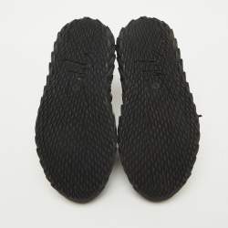 Giuseppe Zanotti Black Mesh and Rubber Urchin Sneakers Size 36