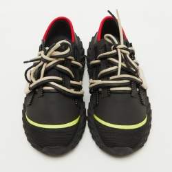 Giuseppe Zanotti Black Mesh and Rubber Urchin Sneakers Size 36