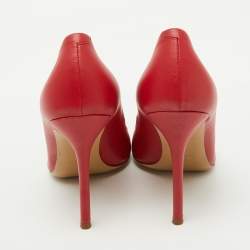 Giuseppe Zanotti Red Leather Pointed Toe Pumps Size 36