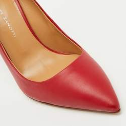 Giuseppe Zanotti Red Leather Pointed Toe Pumps Size 36