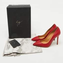 Giuseppe Zanotti Red Leather Pointed Toe Pumps Size 36