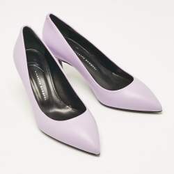 Giuseppe Zanotti Light Purple Leather Pointed Toe Pumps Size 36