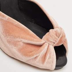 Giuseppe Zanotti Pink/Patent Velvet Slide Sandals Size 39.5