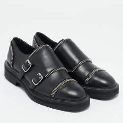 Giuseppe Zanotti Black Leather Oxfords Size 36