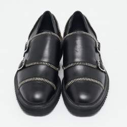 Giuseppe Zanotti Black Leather Oxfords Size 36