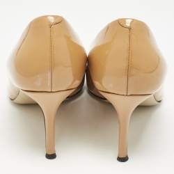 Giuseppe Zanotti Brown Patent Leather Lucrezia Pumps Size 37