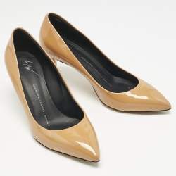 Giuseppe Zanotti Brown Patent Leather Lucrezia Pumps Size 37