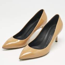 Giuseppe Zanotti Brown Patent Leather Lucrezia Pumps Size 37