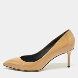 Giuseppe Zanotti Brown Patent Leather Lucrezia Pumps Size 37