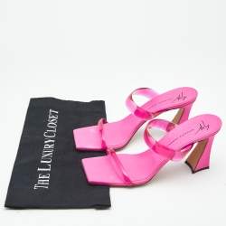 Giuseppe Zanotti Pink PVC Slide Sandals Size 39