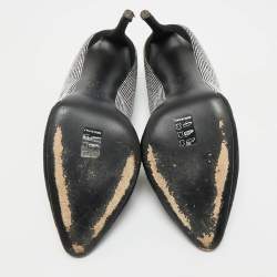 مملوكة مسبقًا Giuseppe Zanotti Black Suede Crystal Embellished Pumps Size 39