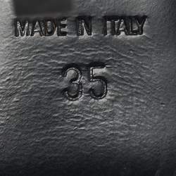 Pre Owned Giuseppe Zanotti Multicolor Patent Leather and PVC Cap Toe Pumps Size 35