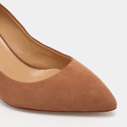 Pre Owned Giuseppe Zanotti Brown Suede Pumps Size 36