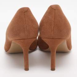 Pre Owned Giuseppe Zanotti Brown Suede Pumps Size 36