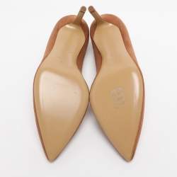 Pre Owned Giuseppe Zanotti Brown Suede Pumps Size 36