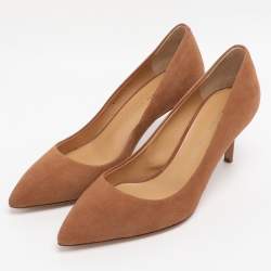 Pre Owned Giuseppe Zanotti Brown Suede Pumps Size 36