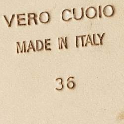 Pre Owned Giuseppe Zanotti Blue Suede Crystal Embellished Ballet Flats Size 36