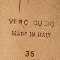 مملوكة مسبقًا صندل جوسيبي زانوتي نيلا جلد نقشة الثعبان وردي مقاس 38.5