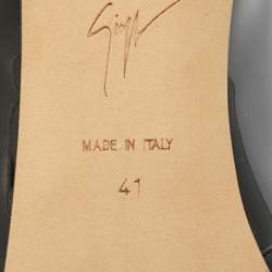 Pre Owned Giuseppe Zanotti Alyson Size 41 Black Patent Leather Pumps