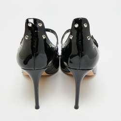 Pre Owned Giuseppe Zanotti Alyson Size 41 Black Patent Leather Pumps