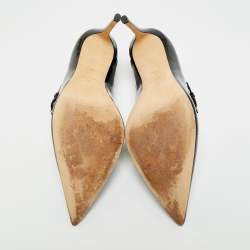 Pre Owned Giuseppe Zanotti Alyson Size 41 Black Patent Leather Pumps