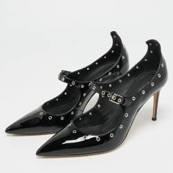 Pre Owned Giuseppe Zanotti Alyson Size 41 Black Patent Leather Pumps