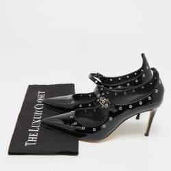 Pre Owned Giuseppe Zanotti Alyson Size 41 Black Patent Leather Pumps