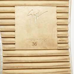 Pre Owned Giuseppe Zanotti Size 36 Multicolor Patent Leather High Top Sneakers