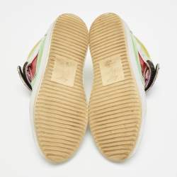 Pre Owned Giuseppe Zanotti Size 36 Multicolor Patent Leather High Top Sneakers