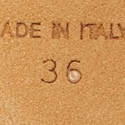 مملوكة مسبقًا Giuseppe Zanotti Sharon Size 36 Red Leather Peep Toe Pumps